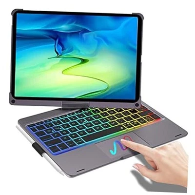 iPad 10th Generation Case with Keyboard 10.9 inch 2022/iPad 11th Gen (A16, Grey