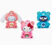 Sanrio Hello Kitty x Care Bears 9" Plush Set Hello Kitty Badtz-Maru Cinnamoroll
