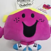 Little Miss Memes Chatterbox Pink 6-inch Soft Plush Toy 3+ Happy Face Gift