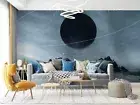3D Abstract Mountain Planet Self-adhesive Removeable Wallpaper Wall Mural
