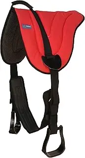 CHALLENGER Horse Western Suede Neoprene Anti-Slip Bareback Saddle Pad Stirrups 39187RD