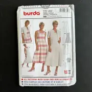 Burda Sewing Pattern 8352 Size 12-24 Jacket and Sleeveless Midi Dress 90s Y2K