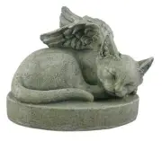 Sympathy Cat - Cat Angel Pet Memorial Stone