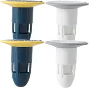 4pcs Filter Drain Cover Tub Water Stopper Silicone Hair Catcher Bathroom Drain Stopper Washbasin Plug Basin Drain Strainer Bathtub Drain Plug Sink Abs Concrete