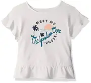 Roxy Little Kid Girls Graphic Print T-Shirt Size-3 Color-White