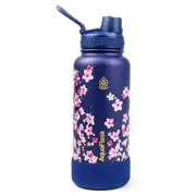 AquaFlask Sakura 2 946mL (32oz) Water Bottle - Navy , Keeps Drinks Cold for 24 [AF-Y93]