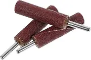 Complete Sanding Drum Set for Drill 80 Grit Sandpaper Rolls Sticks Cylindrical Handle