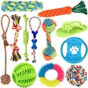 Dog Toys Durable Puppy Teething Toys Dog Chewing Rope Puppy Ball Interactive Dog