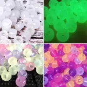 Korlon 1500 Pcs UV Beads Glow in The Dark Beads for Bracelets Crafts 8mm Frie...