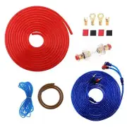 8 Gauge Audio Subwoofer Sub AMP RCA Car Amplifier Wiring Kit Power Cable w/ FUSE