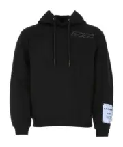 $525 MCQ Alexander McQueen Relaxed Hoodie Arcade Patch Darkest Black XL