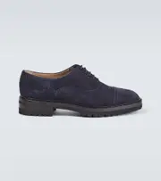[Manolo Blahnik] Manolo Blahnik Norton suede brogues AU 13 blue