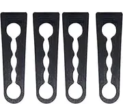 Rynplex 4pcs, for NISSAN, for Qashqai, for X-TRAIL, Tiida, Juke Door Lock Damper Buffer Deadener Seal Shock-Absorbing Damping Protector 2004 – 2020 Car Damper Replacement(4pc)