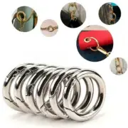 6pcs Round Circle Carabiner Camping Spring Snap Clip Hook I7I9 N2B4 Key Nice