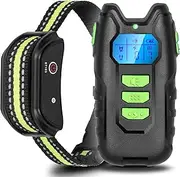 Training Electric Dog Training Collar with LCD Display, Vibration-Proof Bark Control, Rechargeable Remote Control Dog Waterproof Collar, Pet Supplies Pet Products (Color : D)