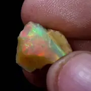 06.70Ct Natural Multi Fire Ethiopian Welo Opal Spicemen Rough Gemston USA DEALER