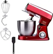Electric Stand Mixer for Baking with 6 Speeds and Pulse Setting Food Mixer with 8.5L Stainless Steel Mixing Bowl Includes Beater, Dough Hook and Whisk for Cake, Batter, Bread, Desserts and More 1500W