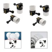 3 Pieces E26 Lamp Socket Lamp Holder for DIY Project Table Lamp Living Room