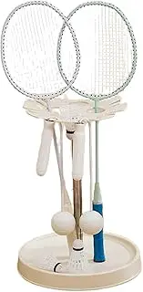 Tennis Racquet Storage Rack,Floor-Standing Sports Equipment Organiser,Badminton Racket Display Rack,Can Store 4-8 Rackets,for Fitness Gym Schools,Bearing Weight 10kg