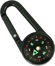 Clip Compass for Hiking - Carabiner Clip Compass | Backpack Accessory with Rotating for Mountaineering, Hiking, Camping, Exploration, Field Practice