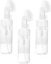 Ipetboom 3pcs Mousse Foams Bottle with Brush Head Press Type Foaming Pump for Body Wash and Shampoo Travel Friendly Design for Home and Office Use