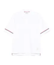 Thom Browne RWB-Striped Short Sleeved Polo Shirt 1,2,3,4,5 white