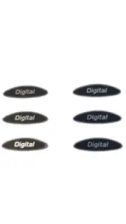 6x Phone Digital Sticker Logo Plate DMC02620 Front Housing for Nokia 8210 8290