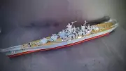 1/535 Revell USS Missouri Battleship Pro Built And Painted