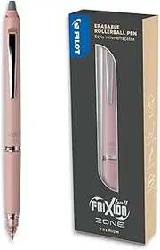 PILOT - Frixion Ball Zone Pink in Gift box - Premium erasable retractable pen with thermosensitive ink - Refillable and ergonomic roller pen - Black ink - Medium tip