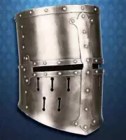 MEDEIVAL KNIGHT HELMET 18GA LARP GREAT TEMPLAR CRUSADER HGG26 Halloween Gift