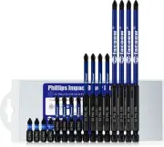 16 Pack Phillips Impact Driver Bits, #2 Phillips Head Magnetic Screwdriver Bits
