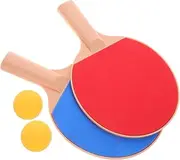 1 Set Table Tennis Paddle Set with Elastic Pong Balls Durable Outdoor Racket for Competitive Play for Table Tennis Games and Outdoor Sports