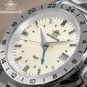 ADDIESDIVE TOP GMT Watches 20Bar Waterproof Sapphire Glass 38mm 316L Stainless S