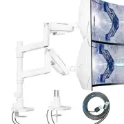 Vertical Dual Monitor Mount for 17-49 Inch Ultrawide Heavy Duty Curved Screen...