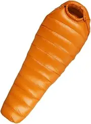 Amagogo Mummy Sleeping Bag White Goose Down Sleeping Bag Adult Keep Warm Camping Sleeping Bag for Mountaineering, Summer, Spring