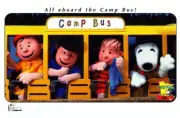Knott's Camp Snoopy Mall Of America Camp Bus Charlie Brown, Linus, Lucy Postcard