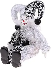 lahomia Smiling Clown Man Figure Doll Toy Halloween Decor Birthday /