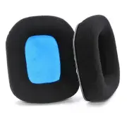 For Logitech Astro A20 2Pcs Fleece Memory Foam Headphone Covers Earmuffs Blac...