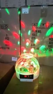 LED Disco Ball Light Flower pattern Party light karaoke Mode Auto, Sound, DMX