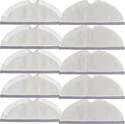 [YBVABE] Mop Pad for Roborock Q5 Pro / Q8 Max+ / Q7 Max+ / Q7 / Q5 / Q5 Pro+ / S6 / S5 Series Microfiber 10 Pcs Mop Cloth Vacuum Cleaner Replacemen Mop Accessories