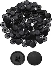 100 Pcs 11MM Screw Cap Covers Assortment Kit Rubber Caps, Plastic Self-Tapping Caps Hole Covers for Phillips Screws Head Rubber Caps, Cabinet, Decoration Tapping,Self-Tapping Screws (Black)