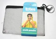Totes Youth Size Poncho Waterproof Genuine OEM Universal Size Pull OVer