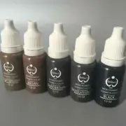 5 Colors Tattoo Ink Set Makeup Tattoo Color Microblading Pigment for Tattoo Art