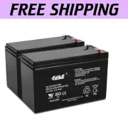 Rechargeable 12V 8Ah Lead Acid Batteries for APC Back-UPS ES BE550G - 2 Count