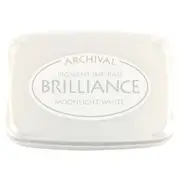 Tsukineko Brilliance Ink Pad 80 Moonlight White