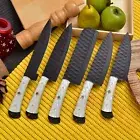CUSTOM HANDMADE STAINLESS STEEL POWDER COATING KITCHEN CHEF KNIFE SET ROLL BAG
