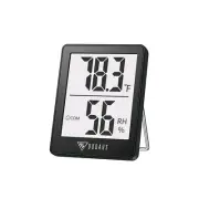Doqaus Digital Hygrometer Indoor Thermometer Humidity Meter Room, Black