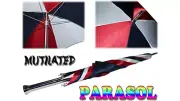 Mutilated Parasol (Deluxe) by Amazo Magic - Stage Umbrella Trick Illusion Effect
