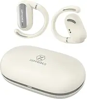 ZIPFORCE True Wireless Earbuds, Open-Ear Bluetooth 5.3 Headphones 4-Mics ENC Clear Call, Bluetooth Earbuds Touch Control 40 Playtime, IPX6 Waterproof TWS, Light-Weight Earphones, Beige