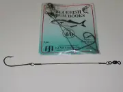 (6) 3 PACK BLUEFISH CHUM HOOKS CHUNK RIG SIZE 4/0 WIRE SNELLED HOOK
